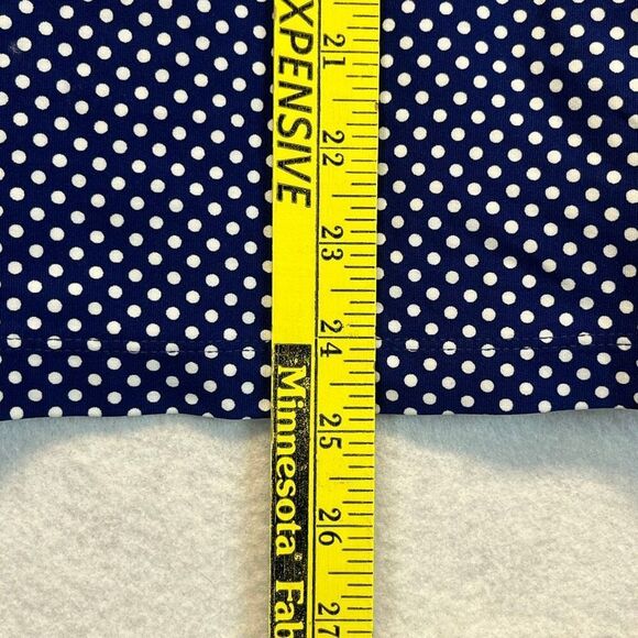 CHICO'S Tank Top Women's Size 2 Blue White Sleeveless Polka Dot Scoop Layering - Picture 8 of 13